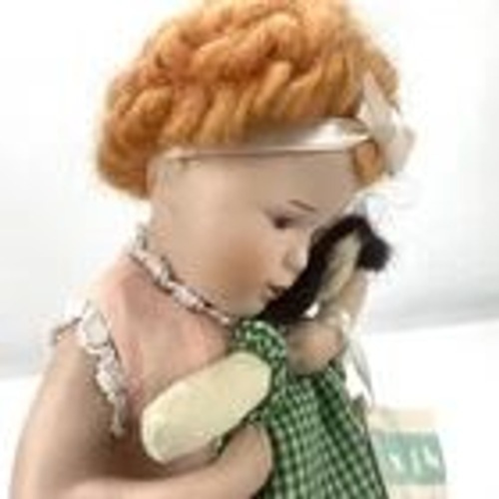 1988 Hamilton Collection Love is Blind Porcelain Doll Bessie Pease Gutmann 12in - Picture 5 of 12